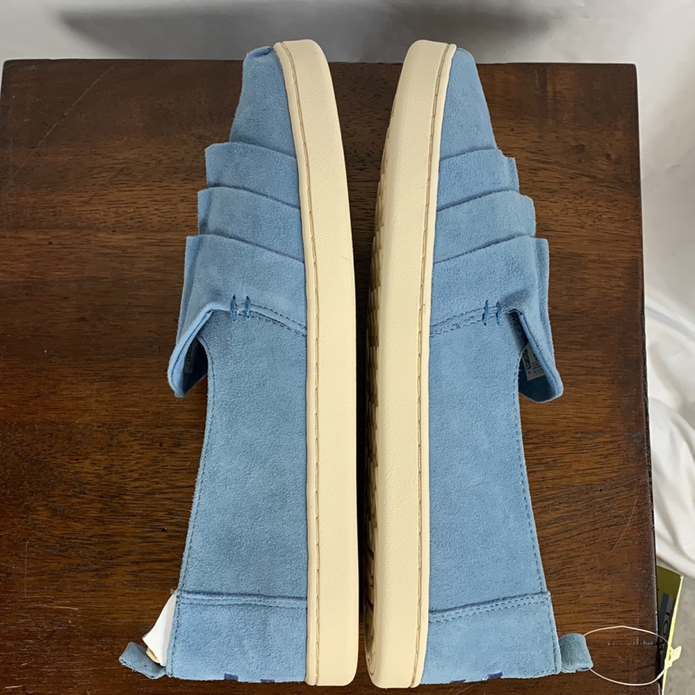 *Host Pick*  NWT TOMS Deconstructed Alpargata Sky Blue Suede Sneakers - Picture 7 of 10